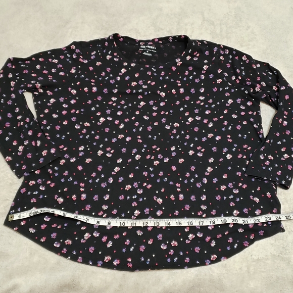 Joe Fresh Cotton Floral Long Sleeve Tee 1X - Picture 9 of 11